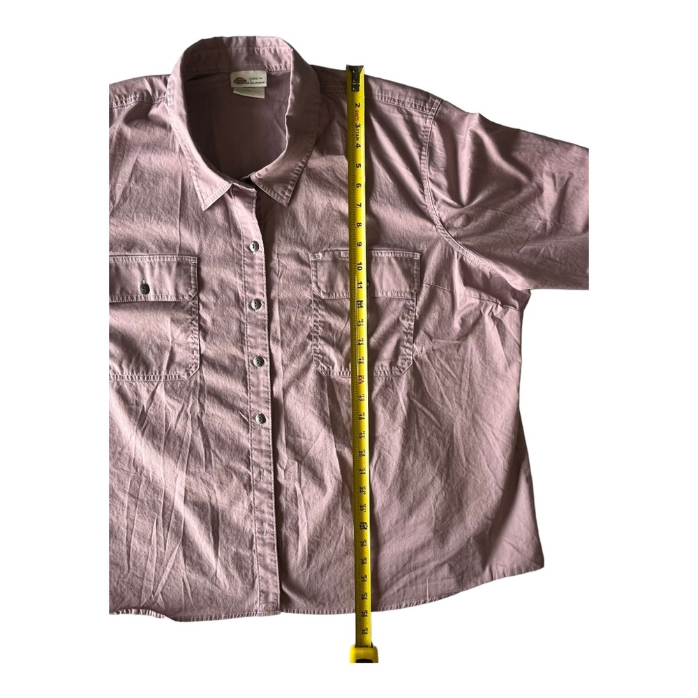 Dickies Women’s Long Sleeve Button Up Shirt, 3XL Plus Size - Picture 8 of 10